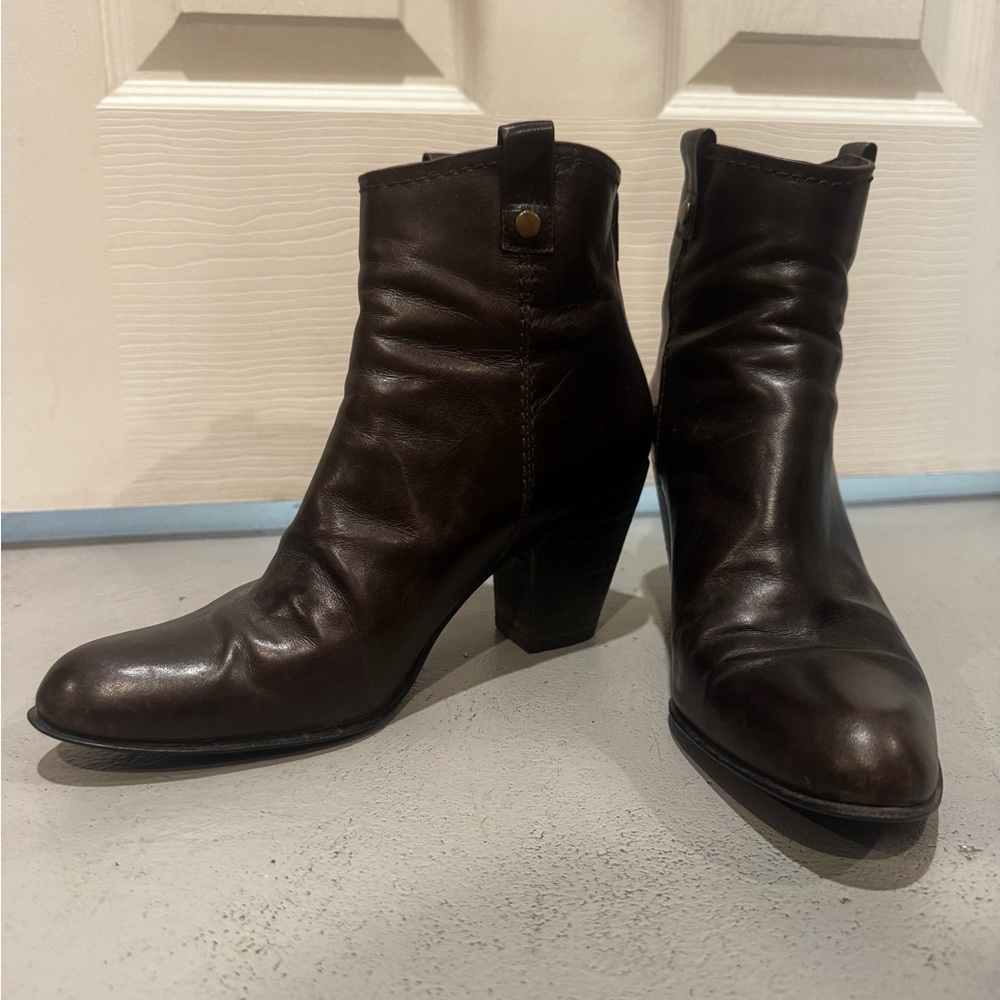 Stuart Weitzman Brown Ankle Boots
